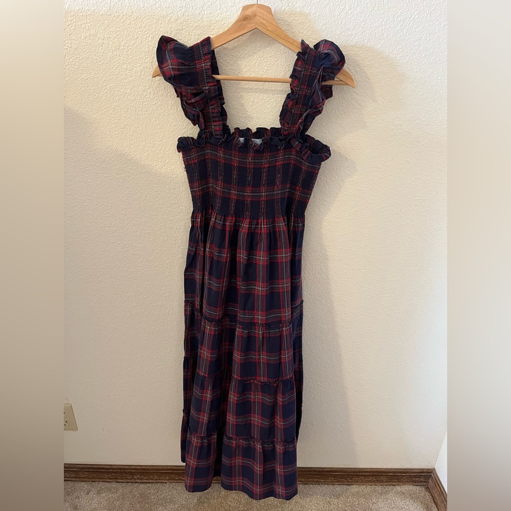 Hill House Navy and Red Plaid Dress